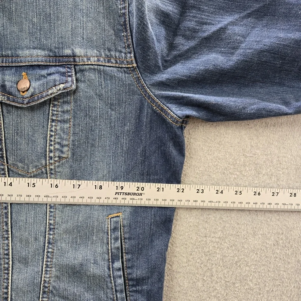 Gap Women Jacket XL Blue Denim Jacket Classic Trucker Y2K